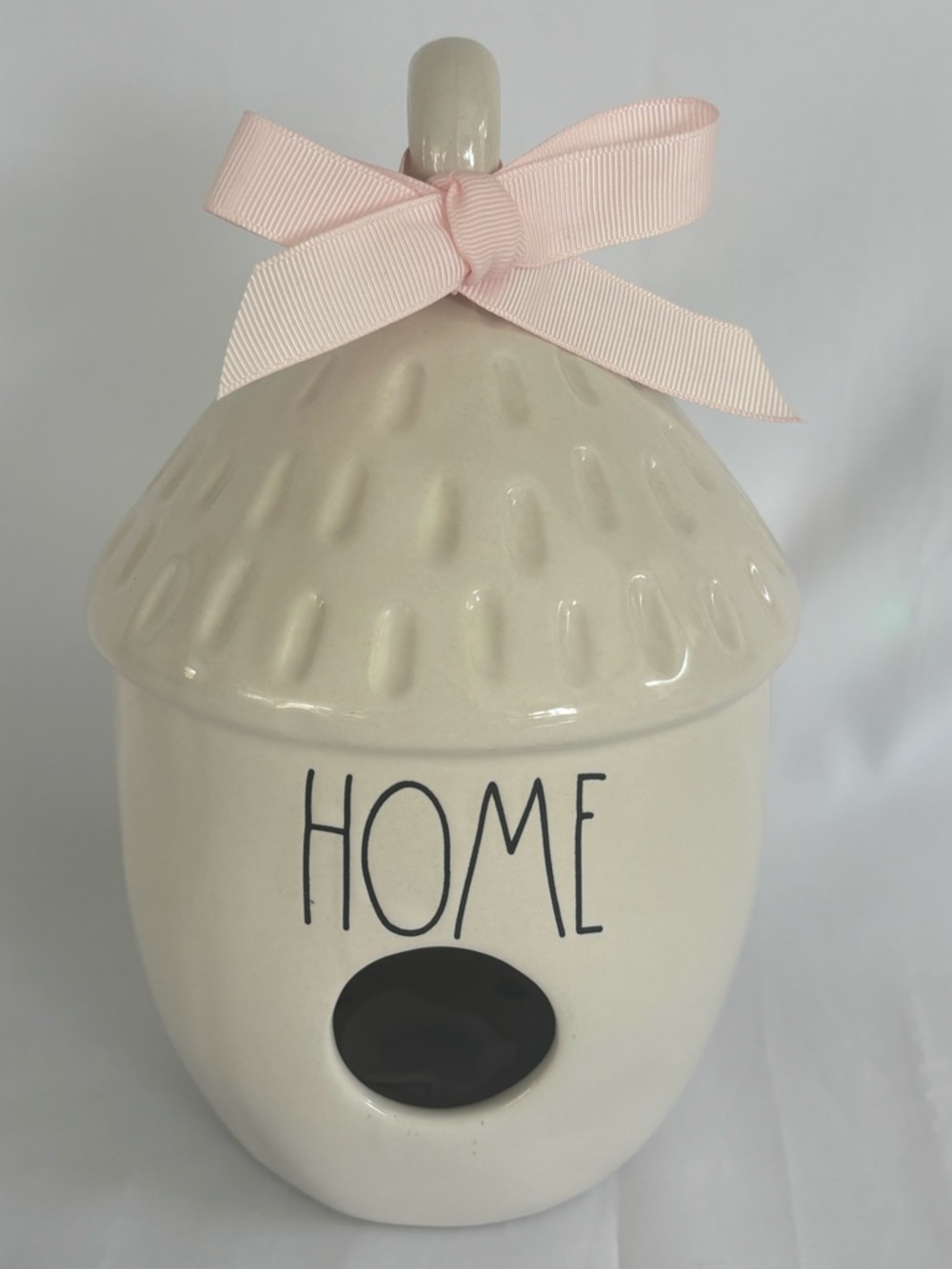RAE DUNN Artisan Acorn Nut Shaped Birdhouse By Magenta HOME EUC
